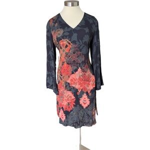 Soft Surroundings Santa Catarina Dress Long Sleeve Bohemian